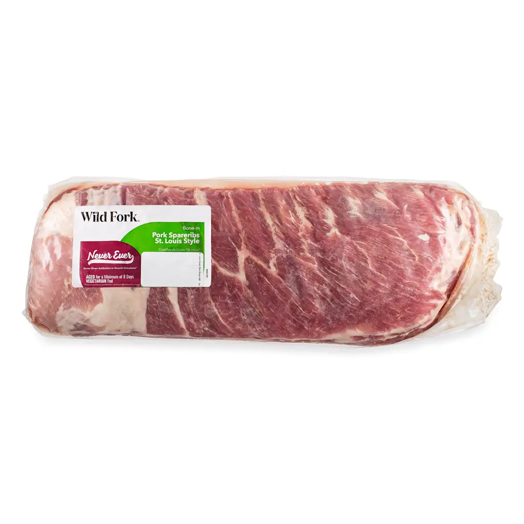 3507 WF PACKAGED Pork St. Louis Spare Ribs ABF Pork