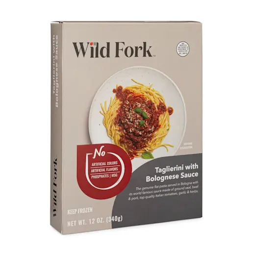 8035 WF PACKAGED Taglierini Bolognese - single serve Ready Meals - 1200x1200 JPG